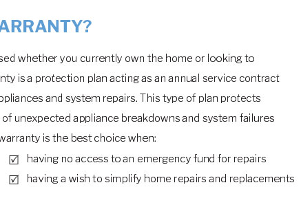 home warranty programs